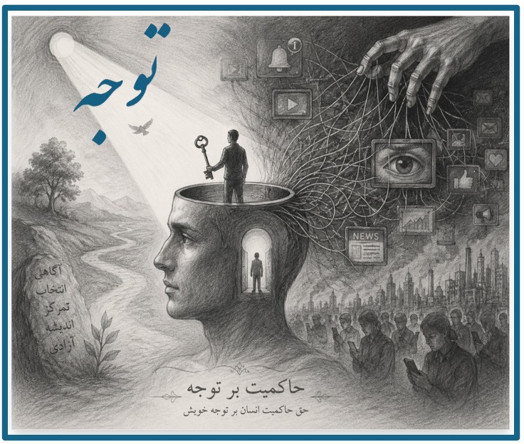 جلد کتاب حاکمیت بر توجه