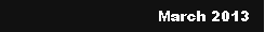 Text Box: March 2013